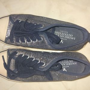 AE glitter shiny metallic sneakers